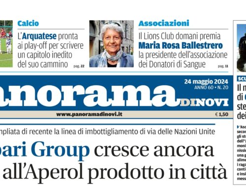 La prima pagina di Panorama di Novi da domani in edicola