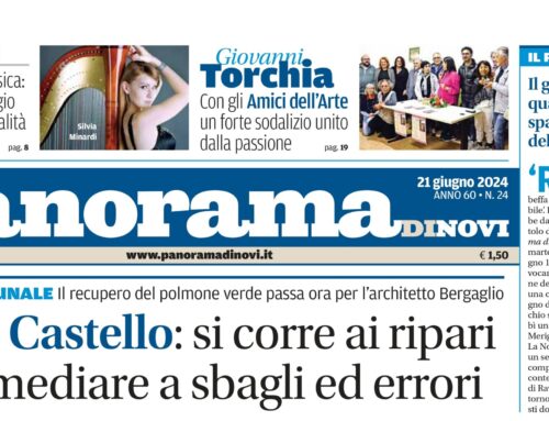 La prima pagina di Panorama di Novi da domani in edicola