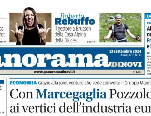 La prima pagina di Panorama di Novi da domani in edicola