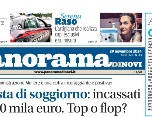 La prima pagina di Panorama di Novi: l’ultimo numero cartaceo da domani in edicola