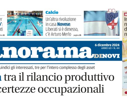 La prima pagina di Panorama di Novi: il primo numero in digitale online