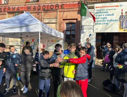 Davide Locarno dell’Istituto Comprensivo 2 di Novi Campione provinciale alla Corsa campestre