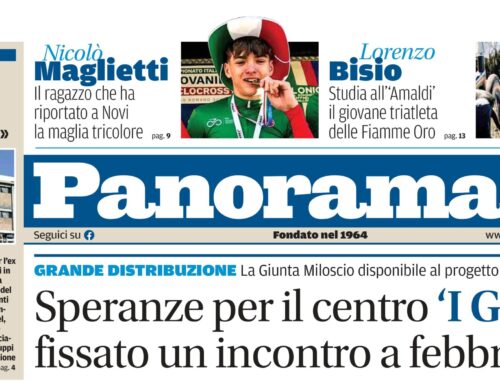 La prima pagina di Panorama di Novi: da domani il numero in digitale online