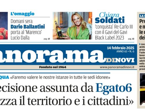 La prima pagina di Panorama di Novi: da domani il numero in digitale online