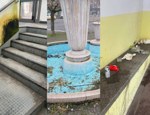 Scale dalla stazione, fontana e parcheggio Gulliver: segnalazioni di degrado a Novi